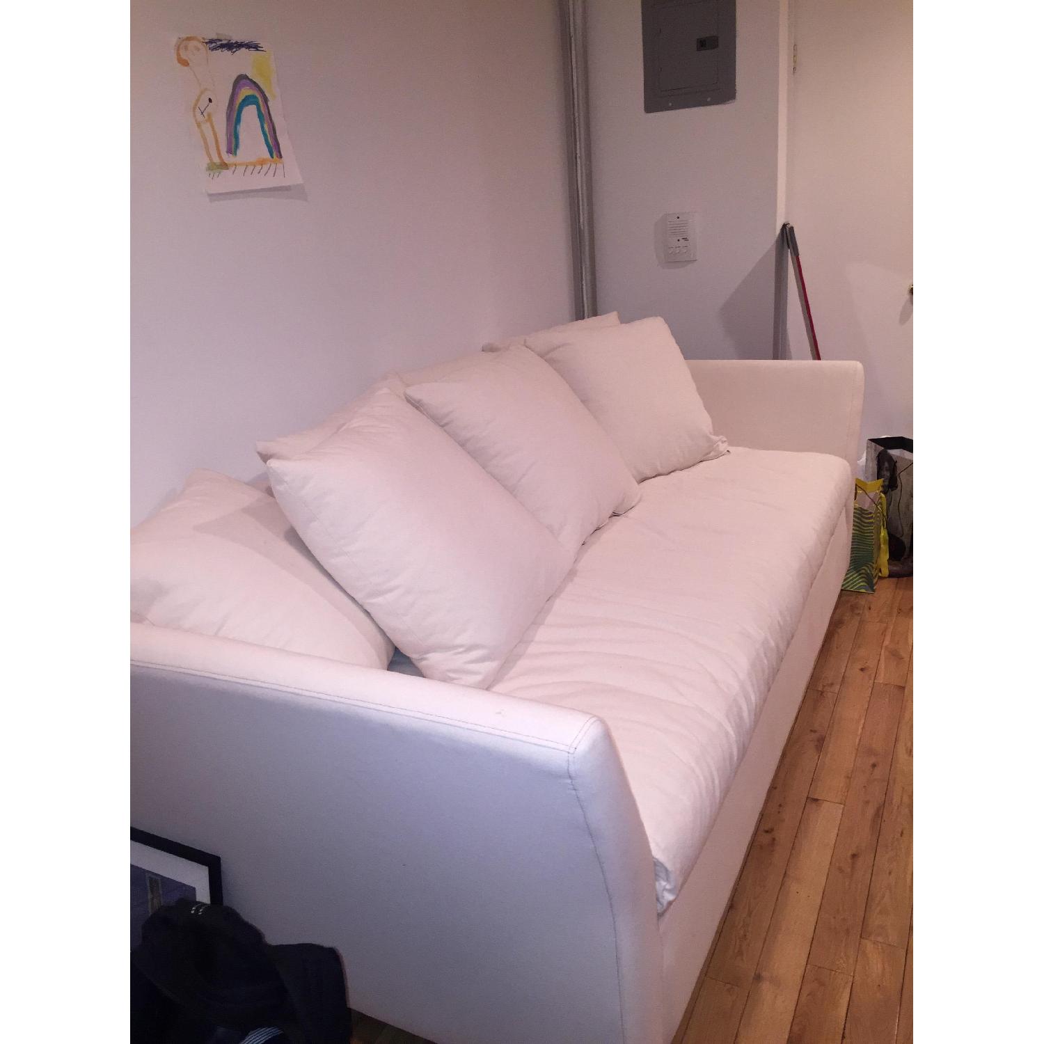 Klaussner Furniture Tripp White Down Sofa - image-3