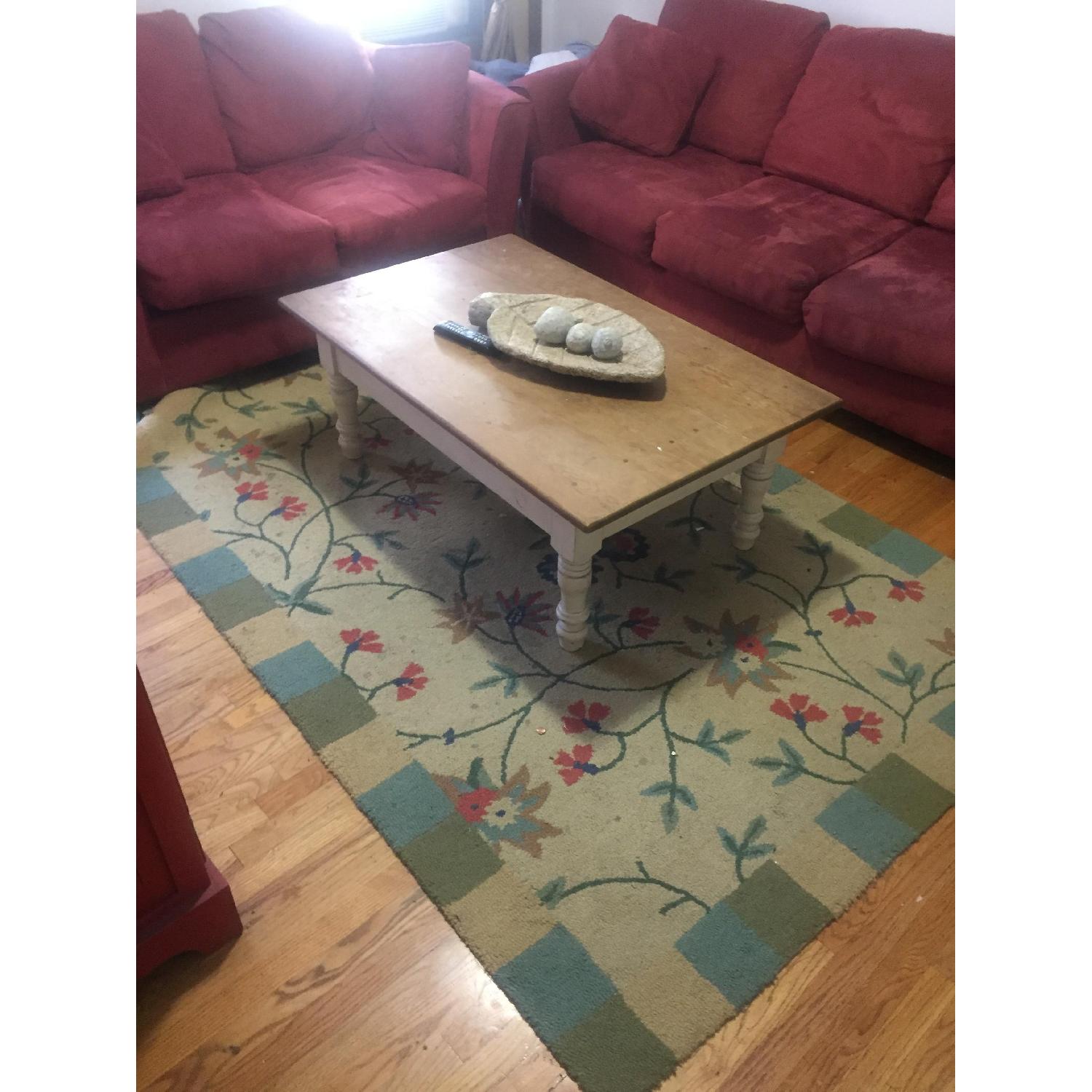 Handcrafted Wooden Coffee Table + Soapstone Set - image-3