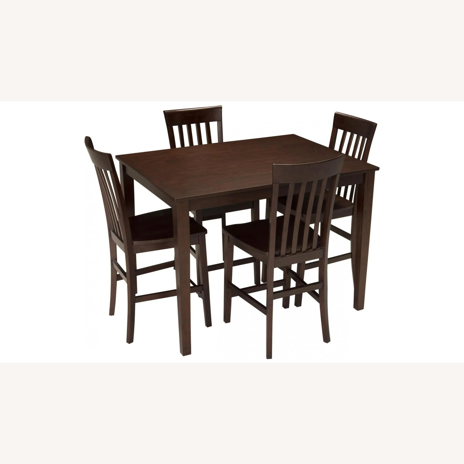 Raymour & Flanigan 5 pc Cherry Finish Dining Table - image-0