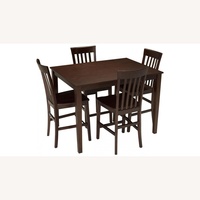 Raymour & Flanigan 5 pc Cherry Finish Dining Table