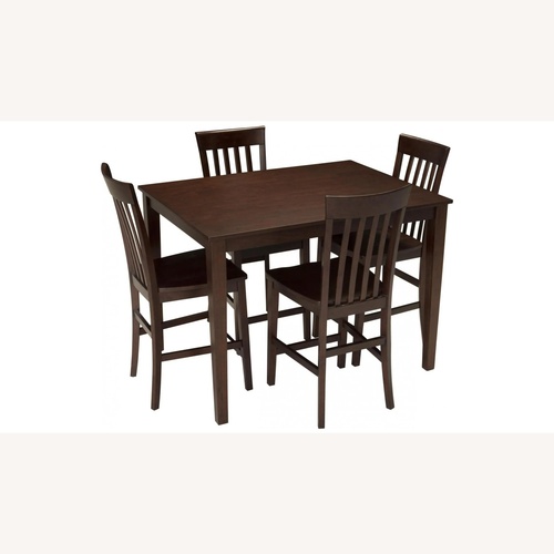 Used Raymour & Flanigan 5 pc Cherry Finish Dining Table for sale on AptDeco