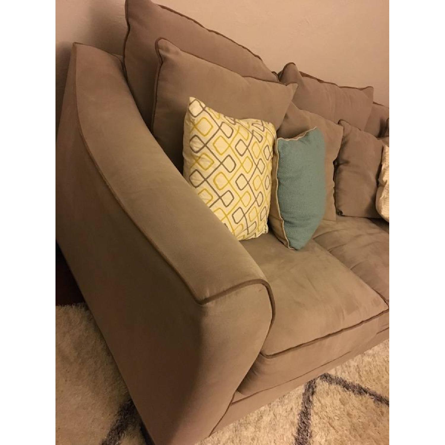 Raymour & Flanigan Briarwood Microfiber Sofa - image-3