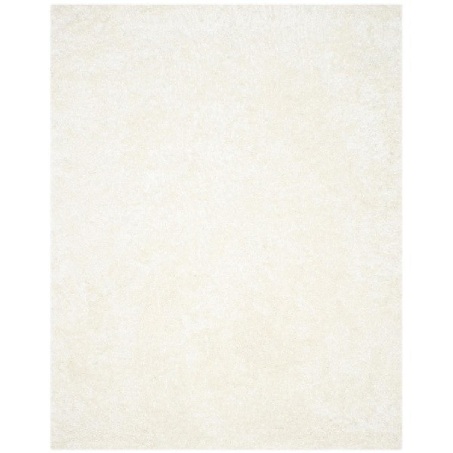 Safavieh Handmade Malibu Shag White Polyester Area Rug - image-0