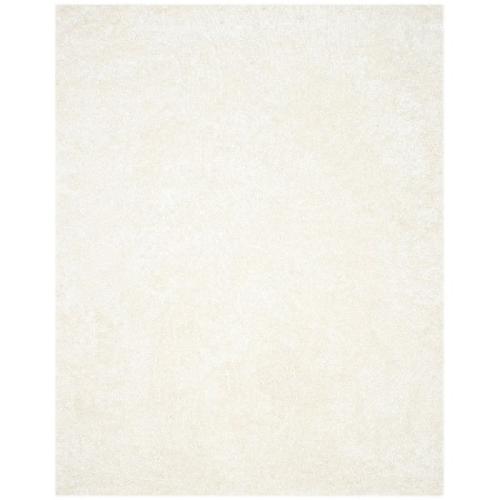 Used Safavieh Handmade Malibu Shag White Polyester Area Rug for sale on AptDeco