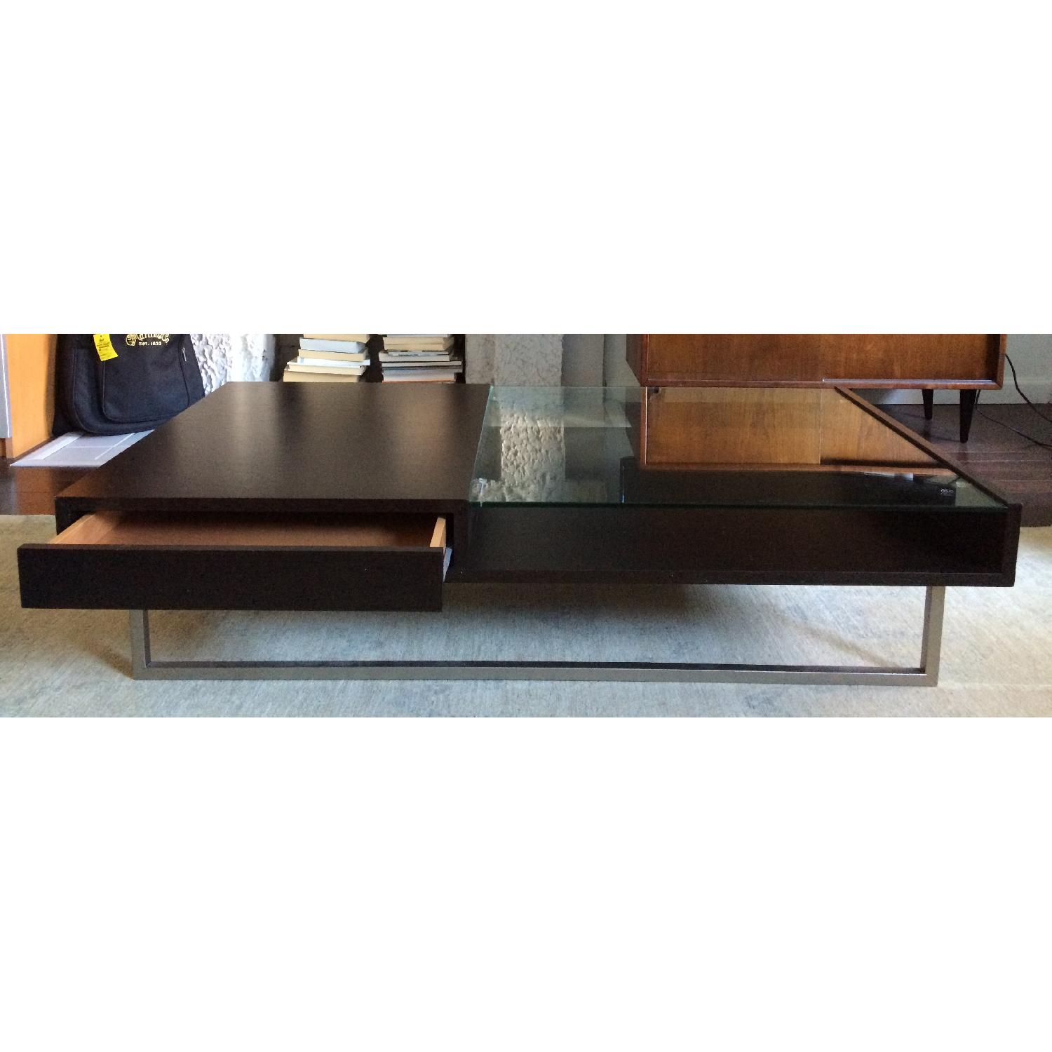 Natuzzi Wood & Glass Coffee Table - image-5