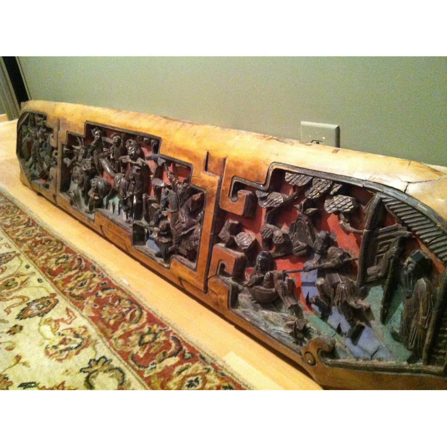 Antique Chinese Wood Carving - image-1