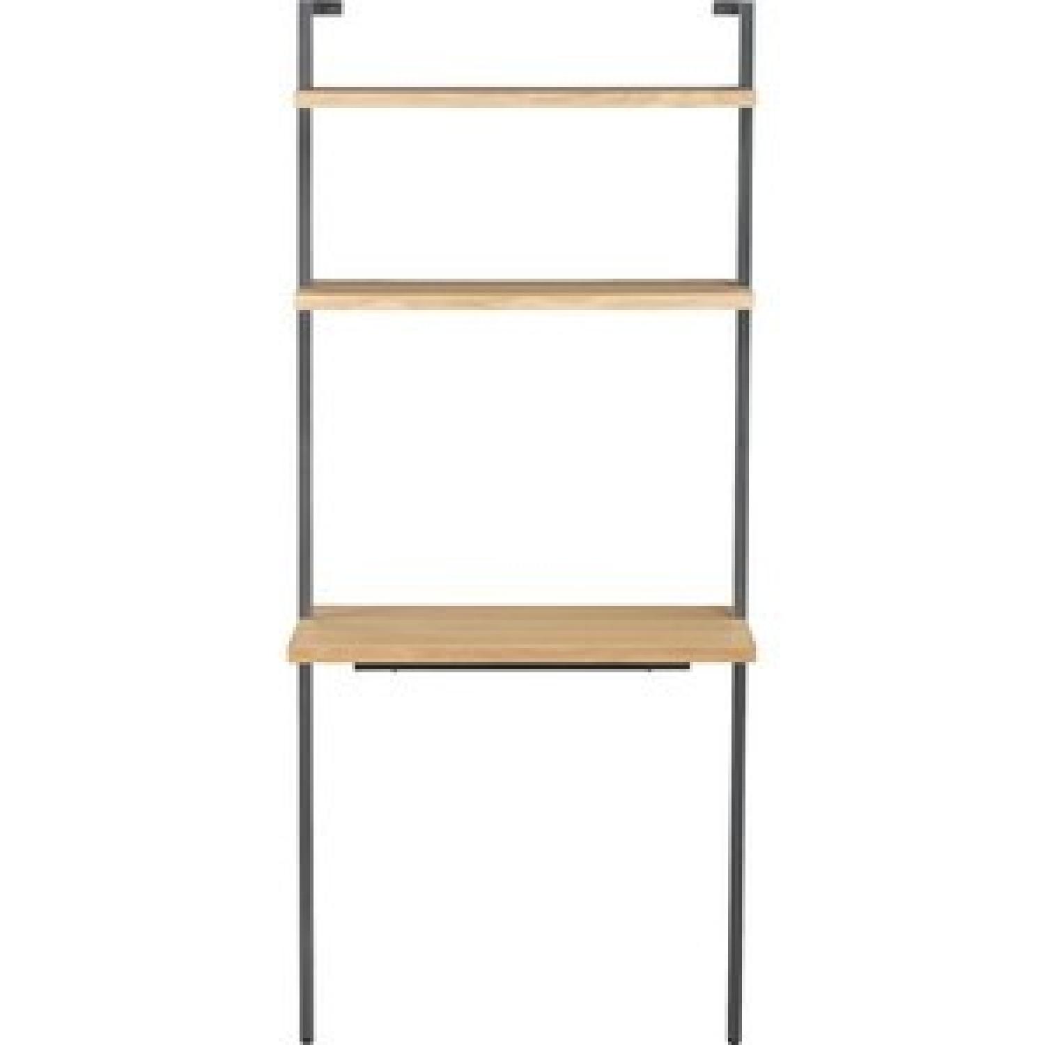 CB2 Helix Wall Mounted Desk w/ Shelves AptDeco