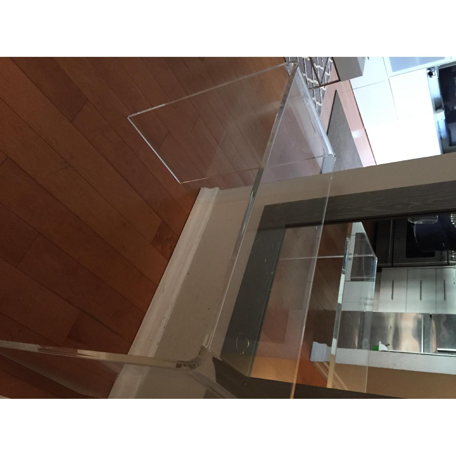 CB2 Peekaboo Acrylic Console Table - image-3