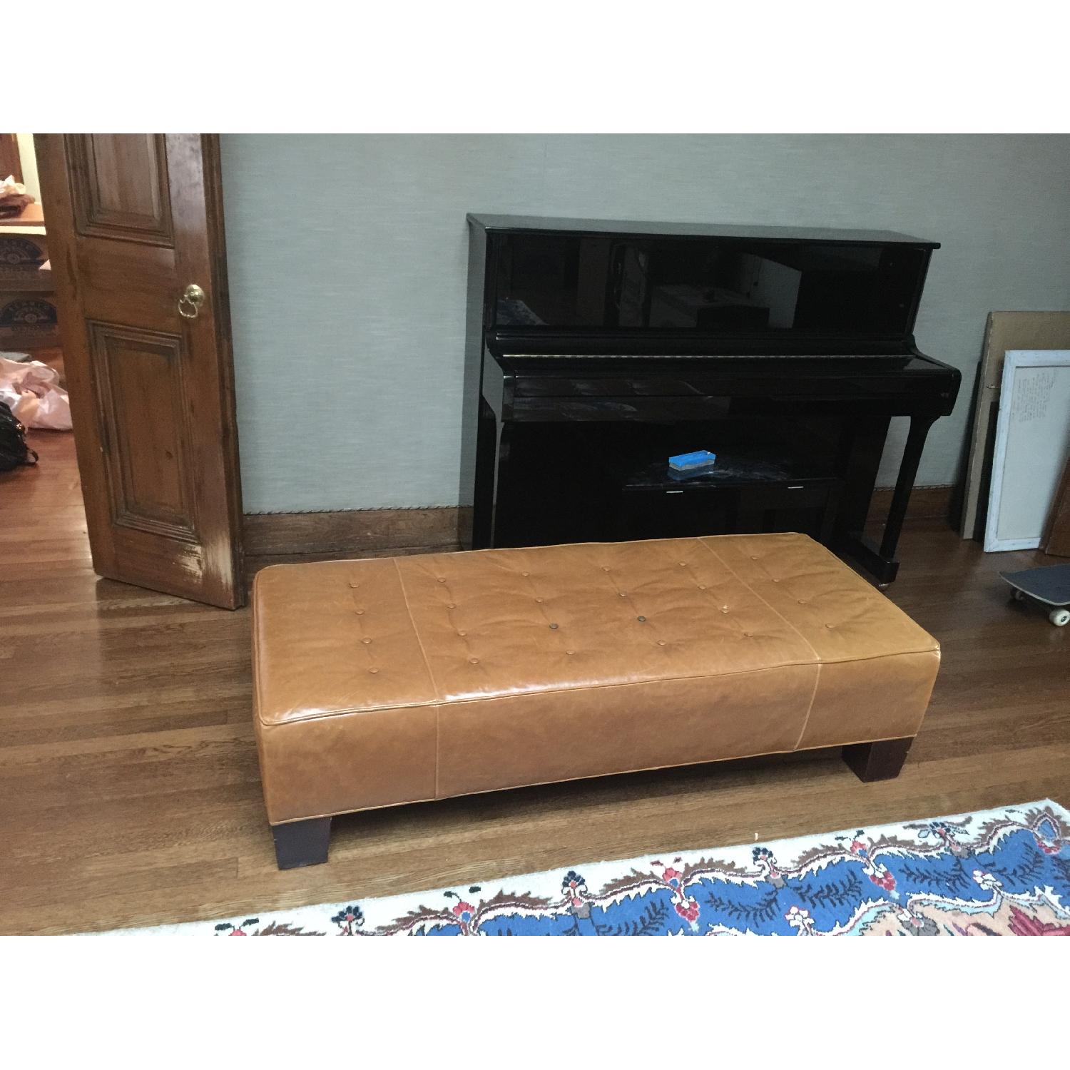Mitchel Gold + Bob Williams Leather Ottoman - image-2
