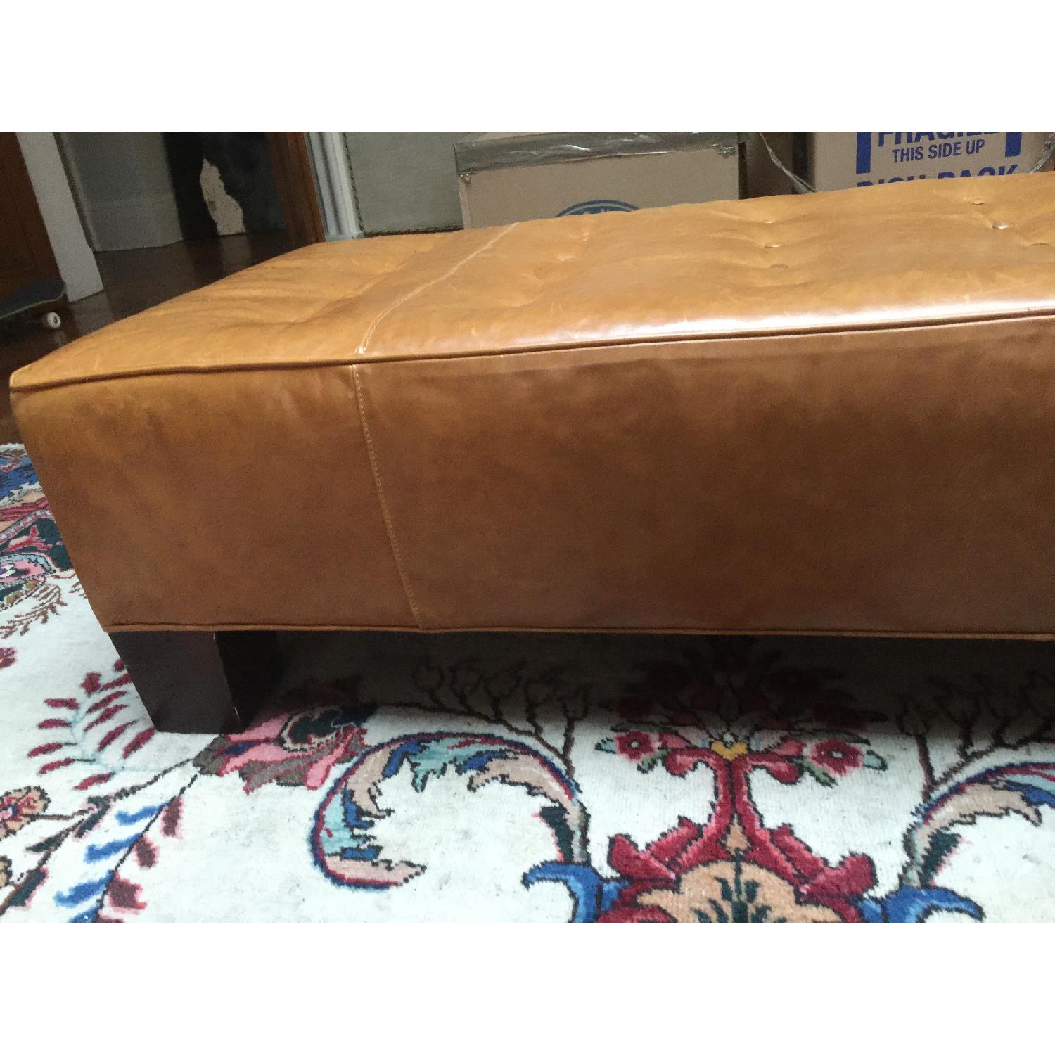 Mitchel Gold + Bob Williams Leather Ottoman - image-3