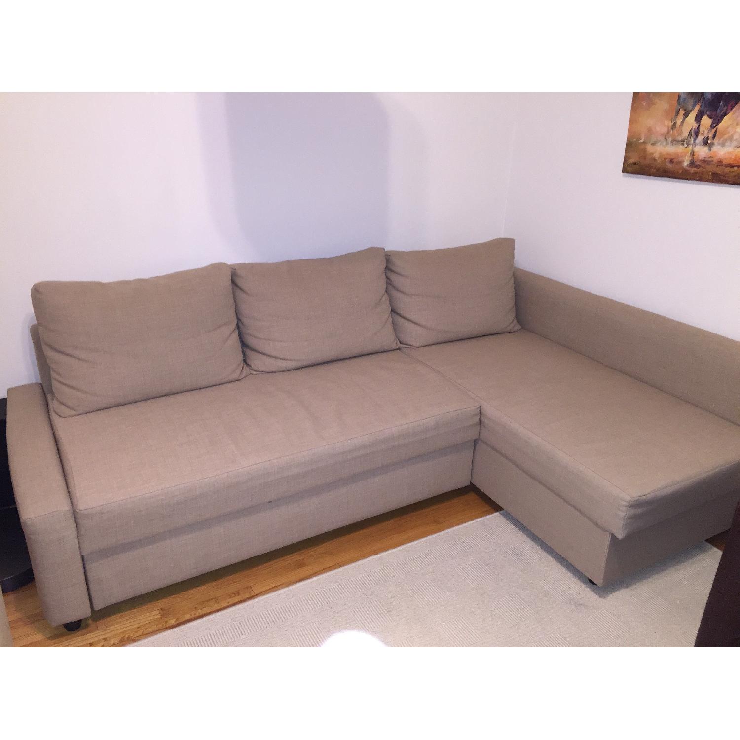 Ikea Sofa Bed w/ Chaise & Storage - image-1