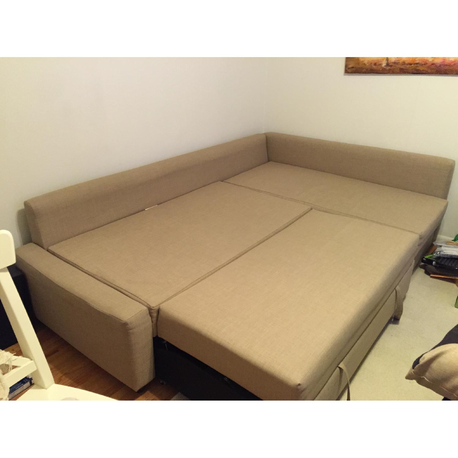 Ikea Sofa Bed w/ Chaise & Storage - image-2