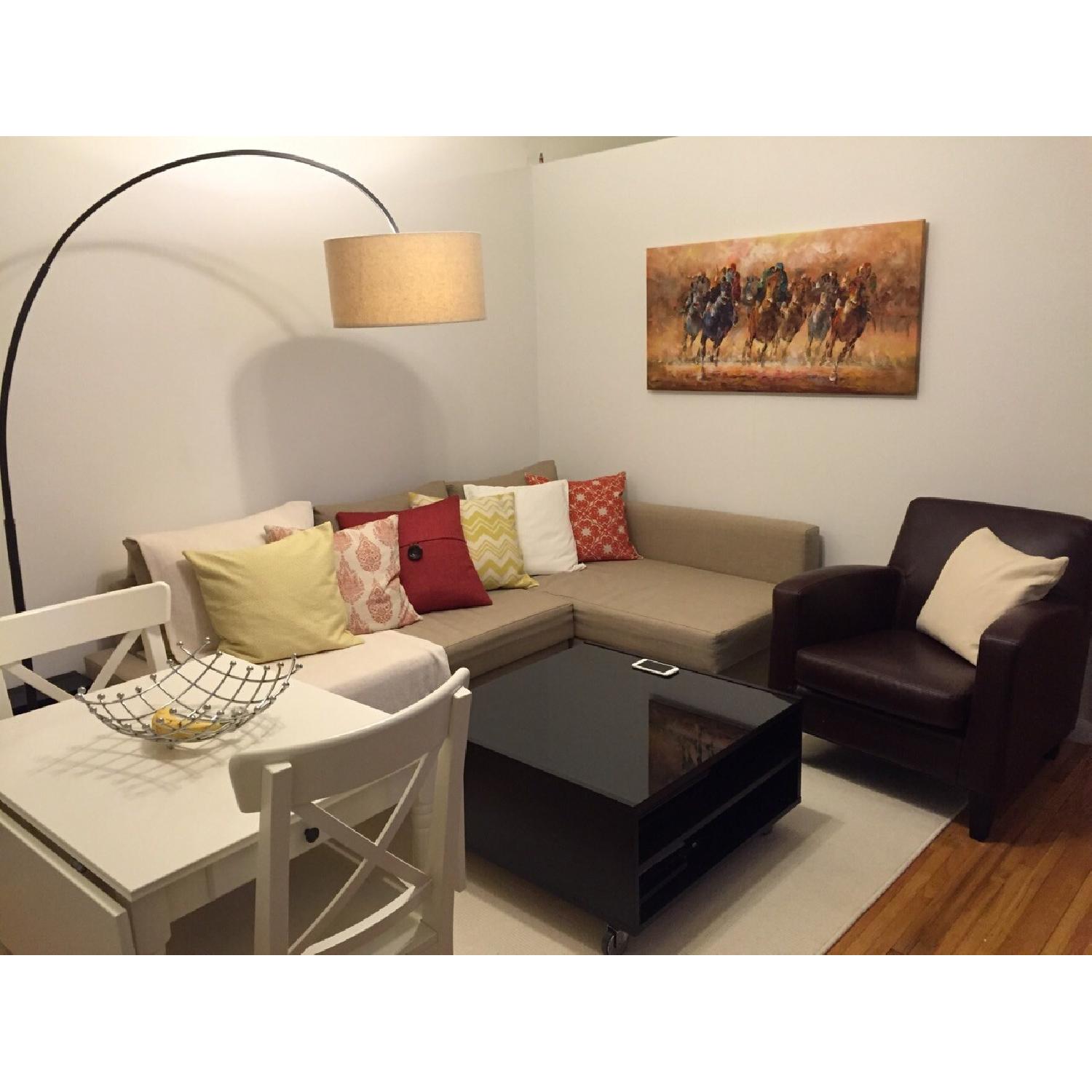 Ikea Sofa Bed w/ Chaise & Storage - image-6