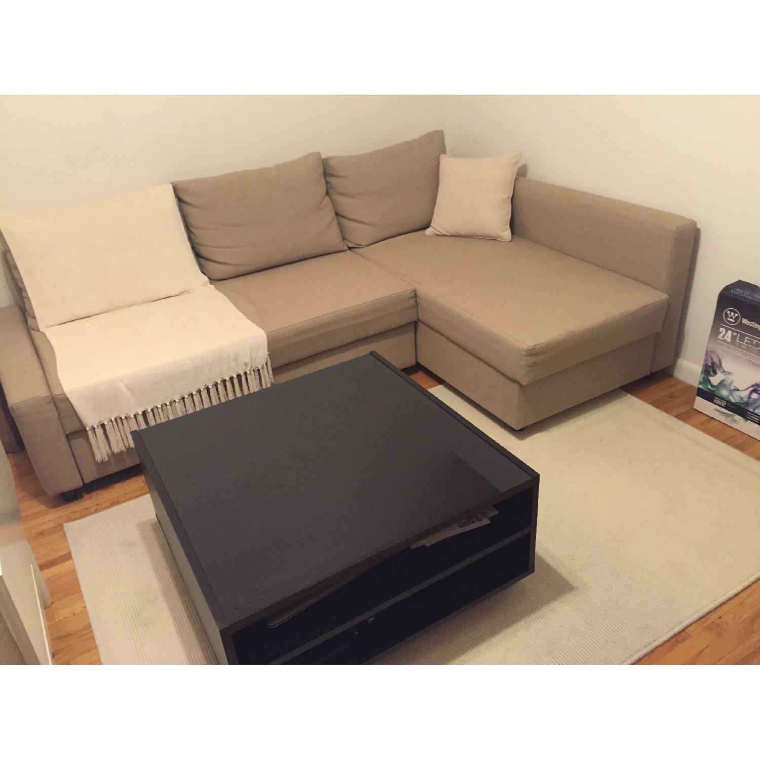 Ikea Sofa Bed w/ Chaise & Storage - image-7