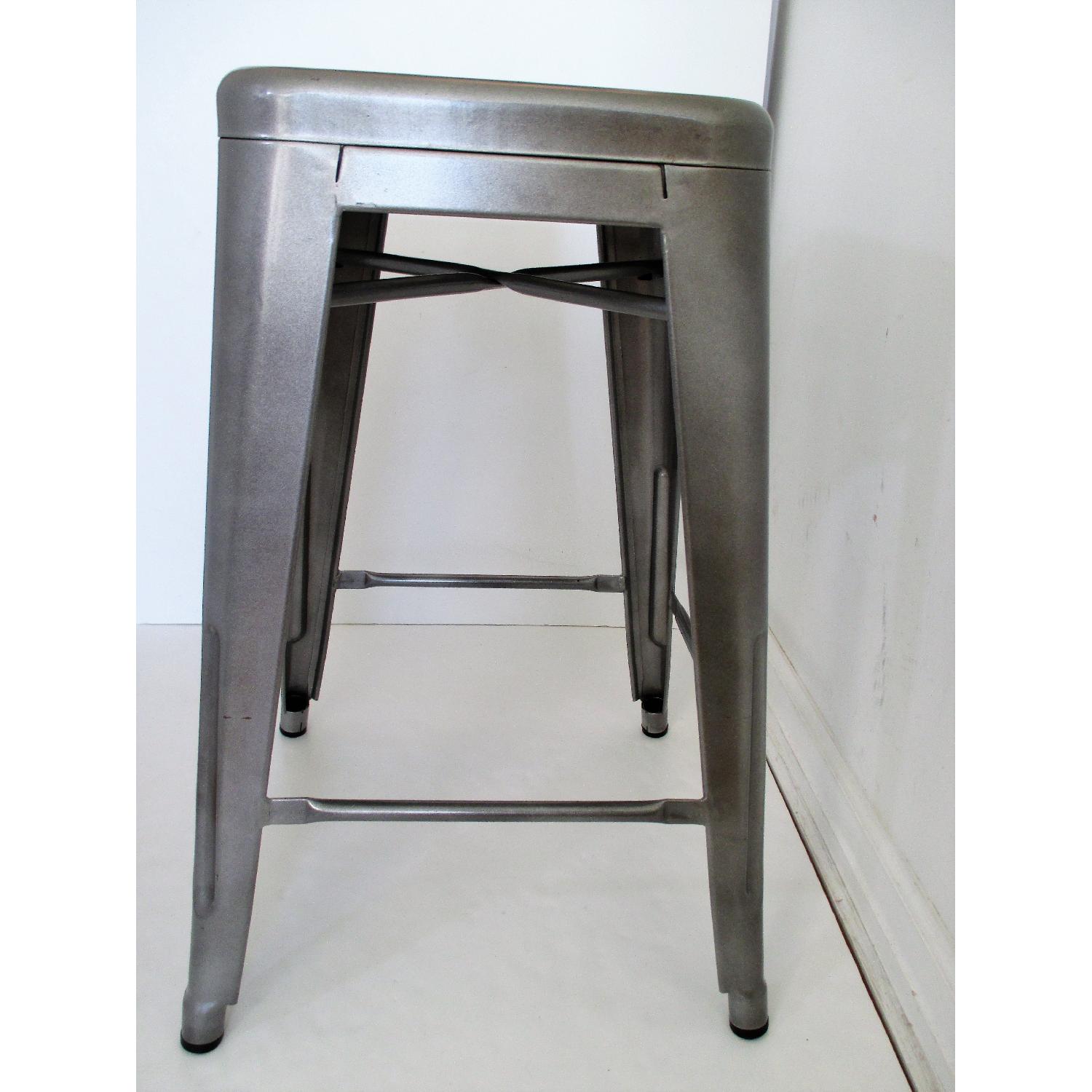Dimensions Innovation for Living Gray Metal Counter Stools - Pair - image-5