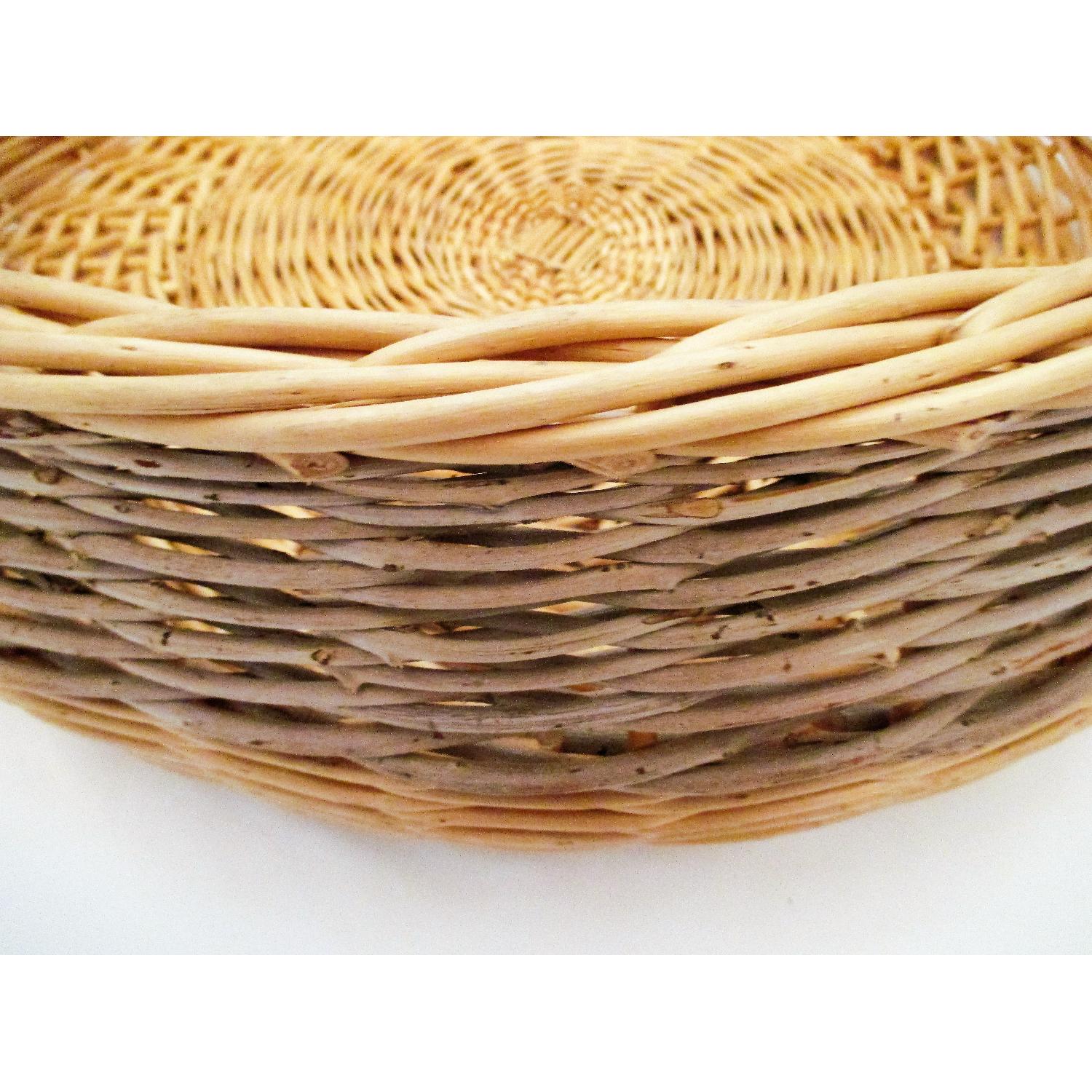 Round Wicker Basket with Handle - image-7