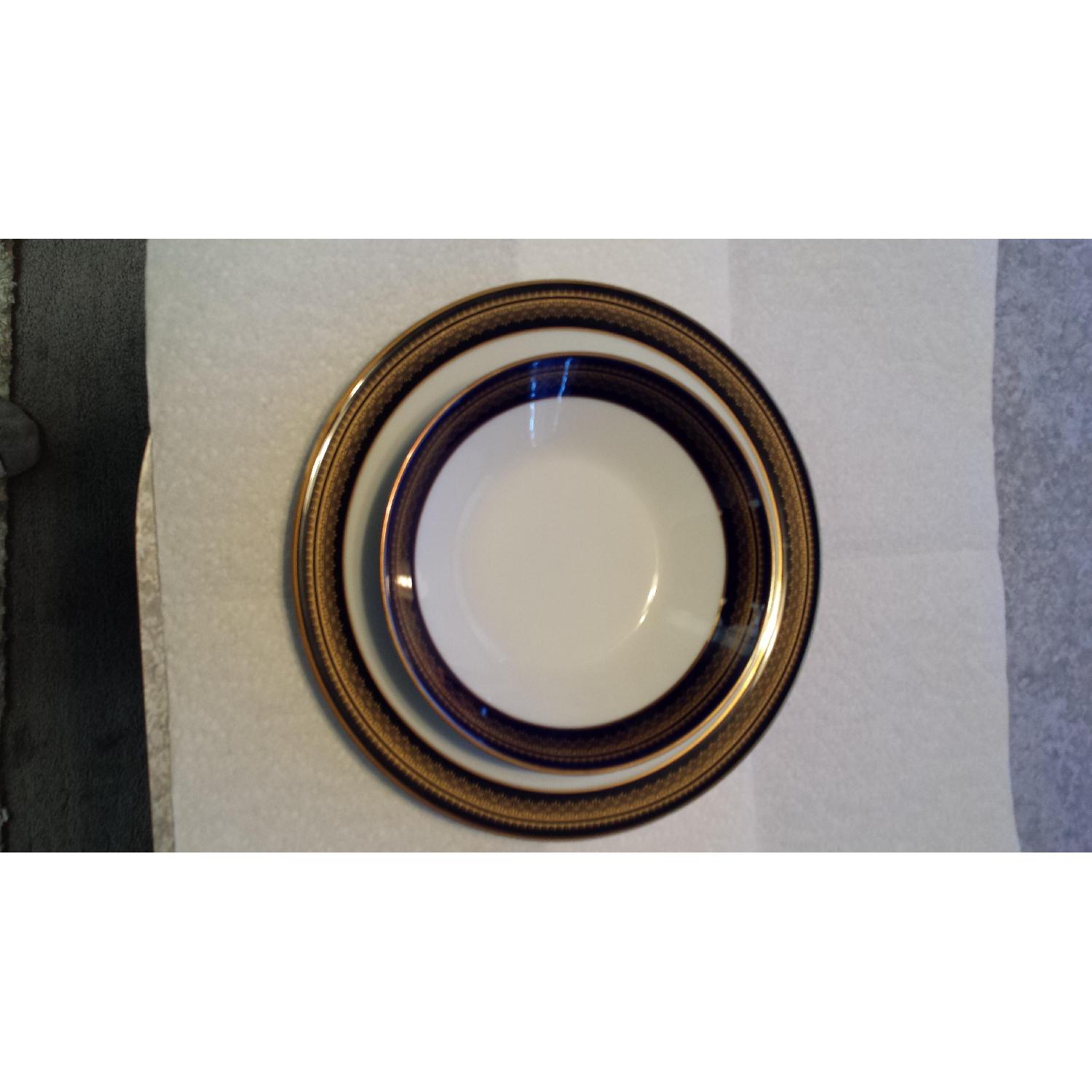 Noritake Vienna Cobalt Blue China - Set of 12 - image-1