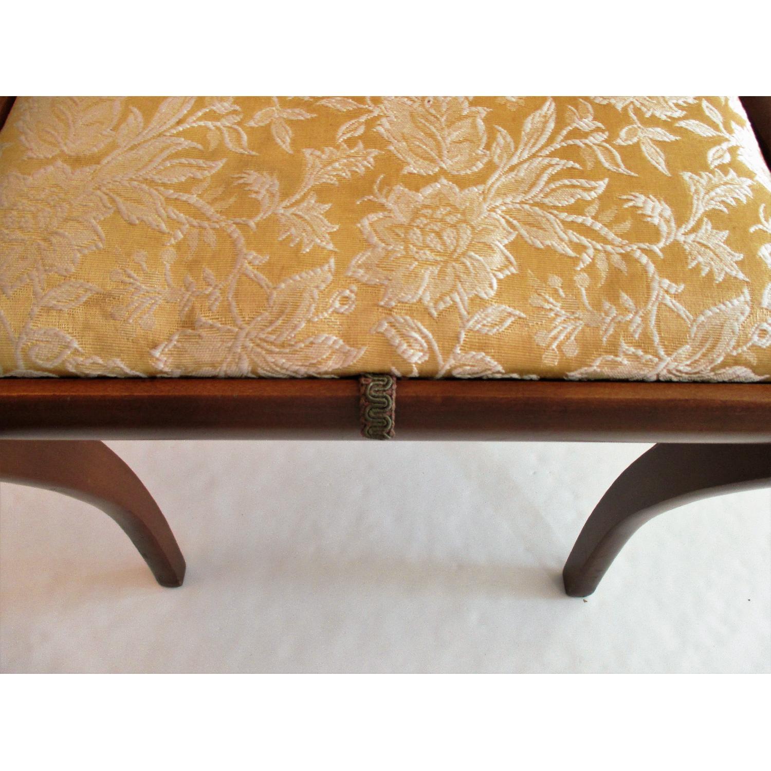 Manual Arts Furniture Company Vintage Piano Chair w/ Lyre Design & Storage Seat - image-1