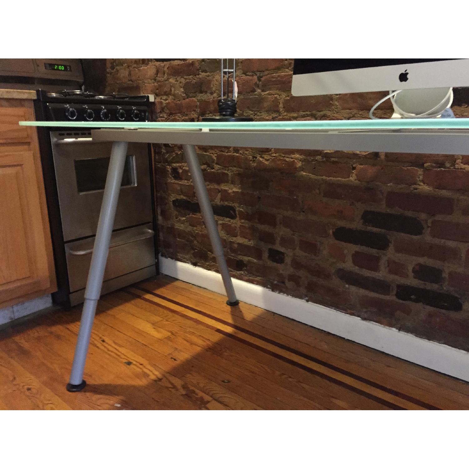Ikea Frosted Glass Desk - image-3