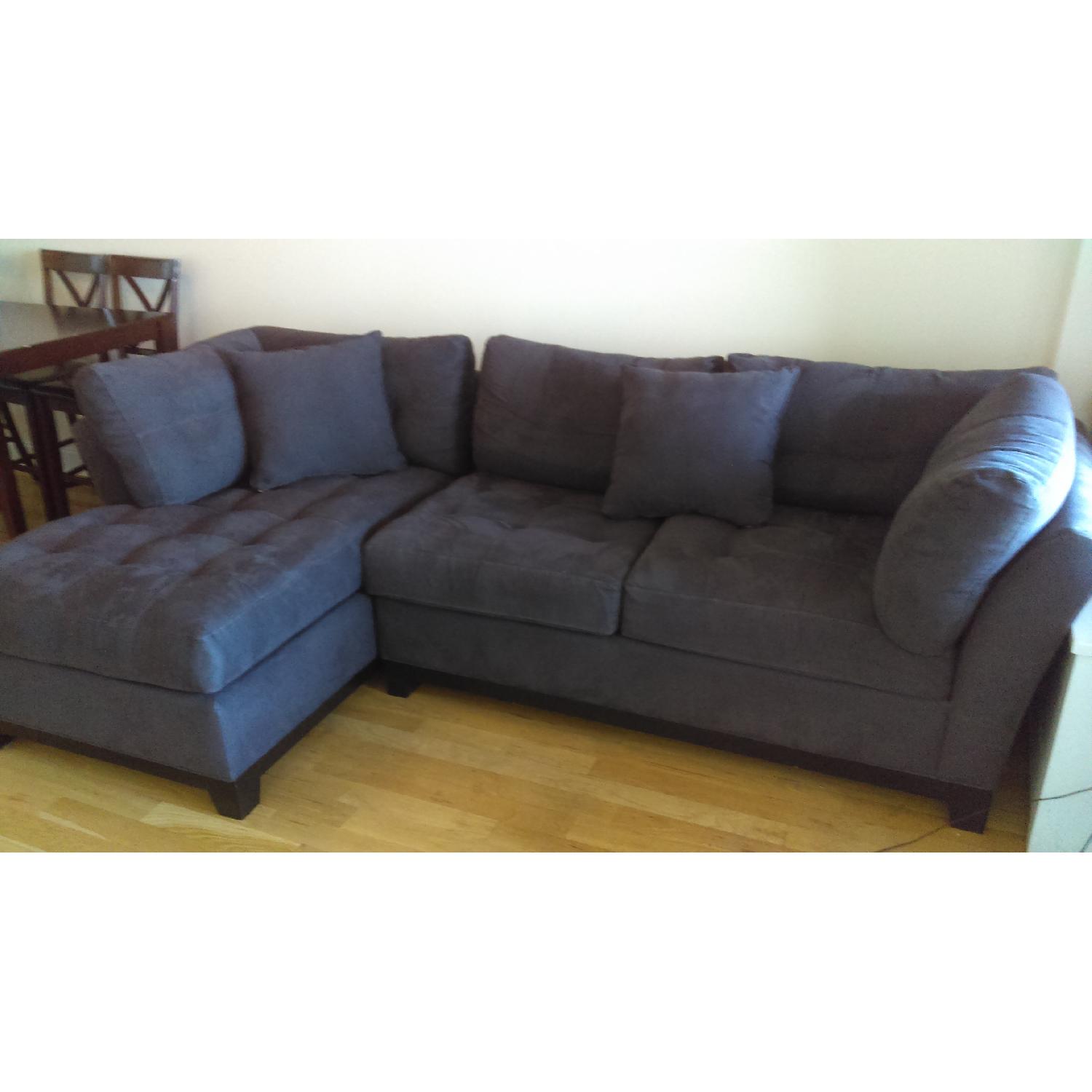 Cindy Crawford Home 2 Piece Sectional Couch w/ Chaise - image-1