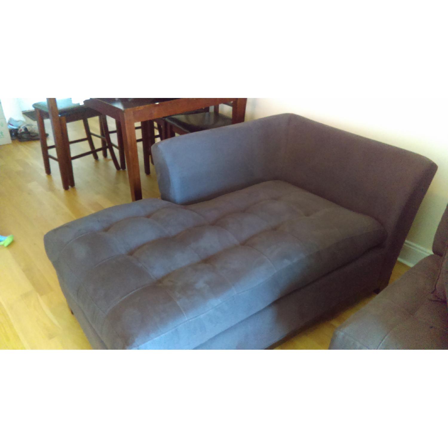 Cindy Crawford Home 2 Piece Sectional Couch w/ Chaise - image-2