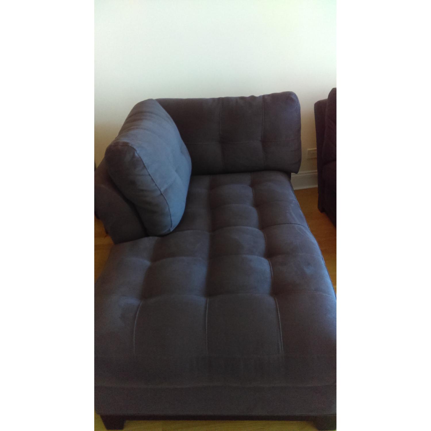 Cindy Crawford Home 2 Piece Sectional Couch w/ Chaise - image-3