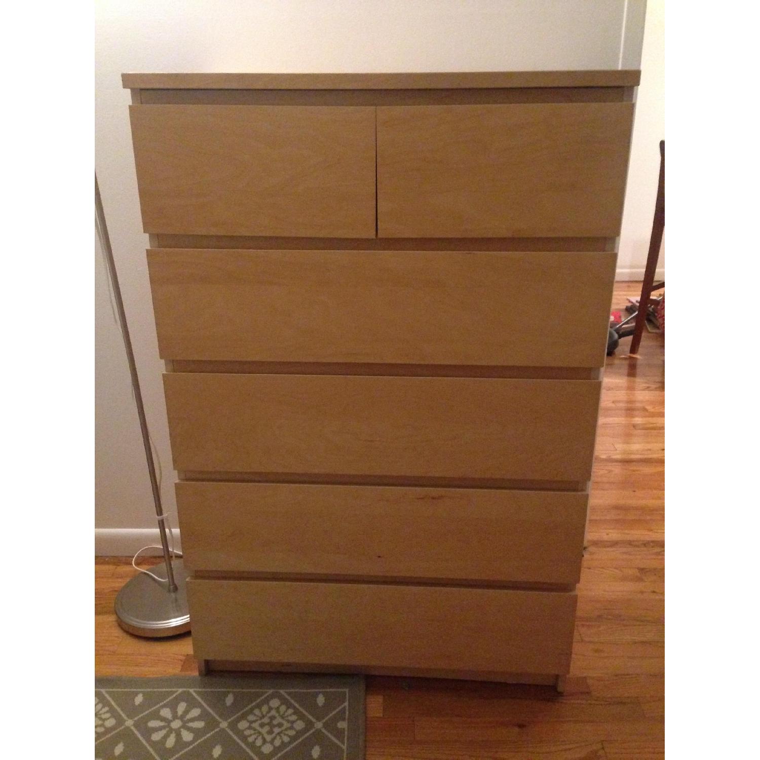 Ikea Malm 6 Drawer Chest - image-1