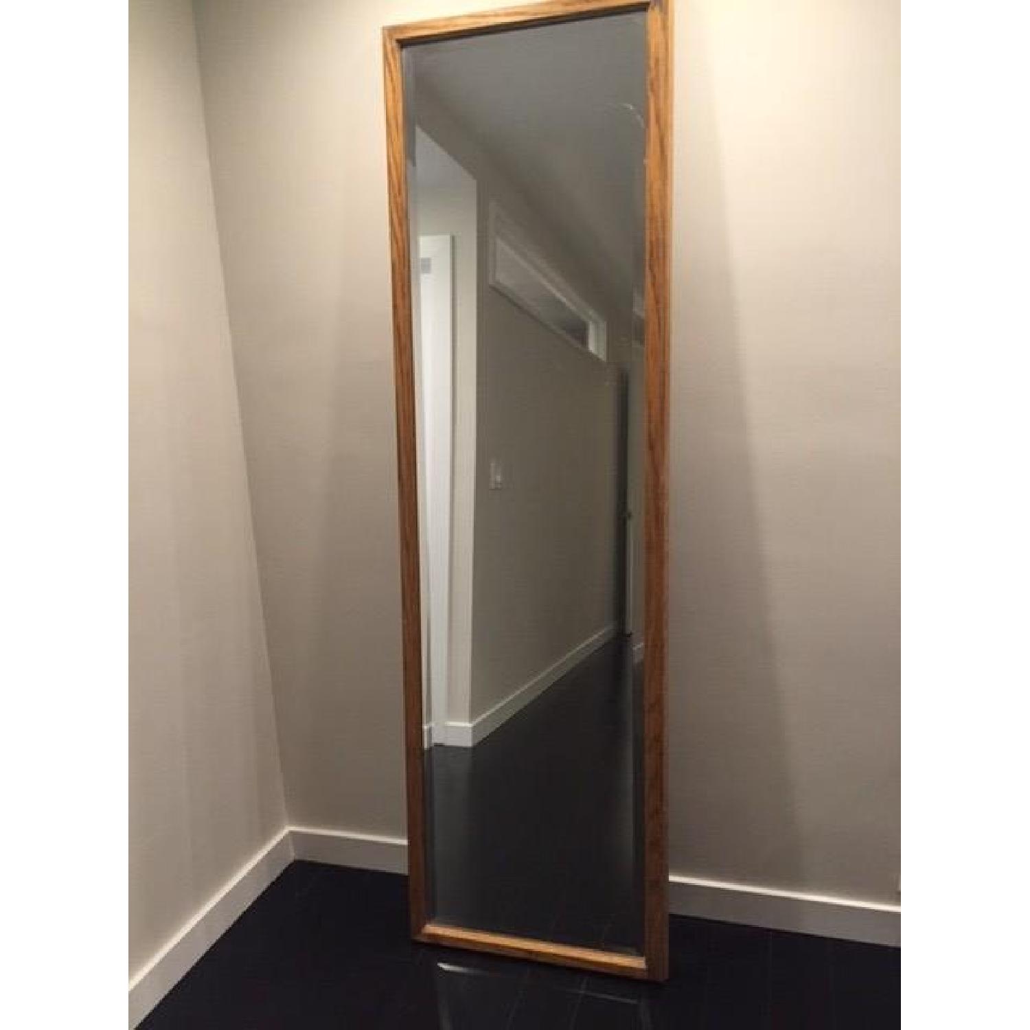 Oak Wood Full Length Mirror AptDeco