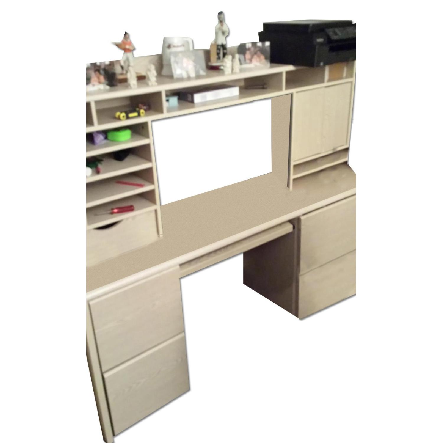 Computer Desk + Bookcase + File Cabinet + Hutch - image-0