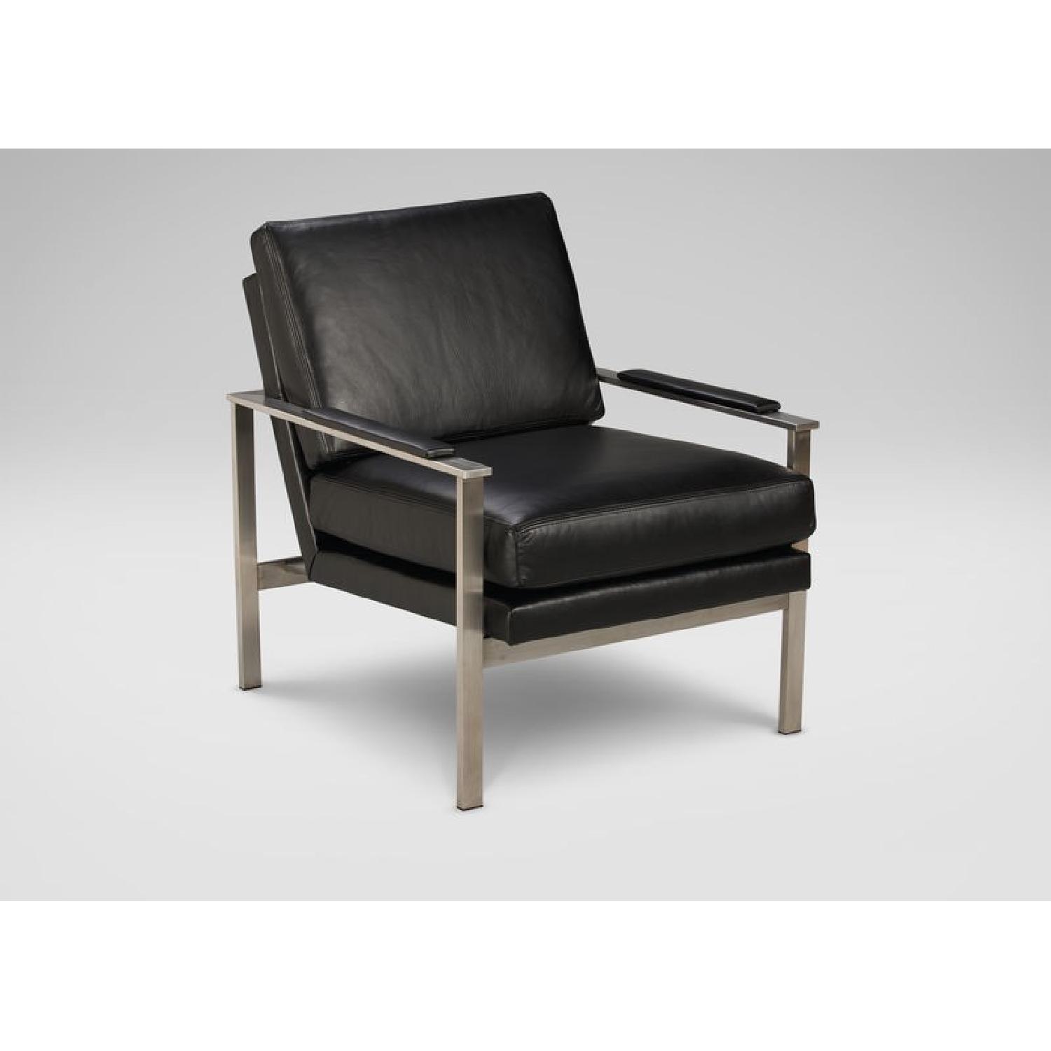 Ethan Allen Jericho Leather Chair AptDeco