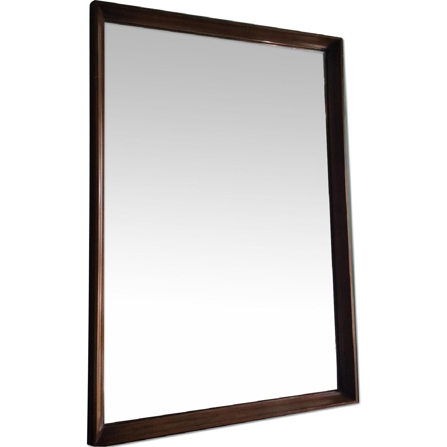 Antique Wooden Wall Mirror AptDeco