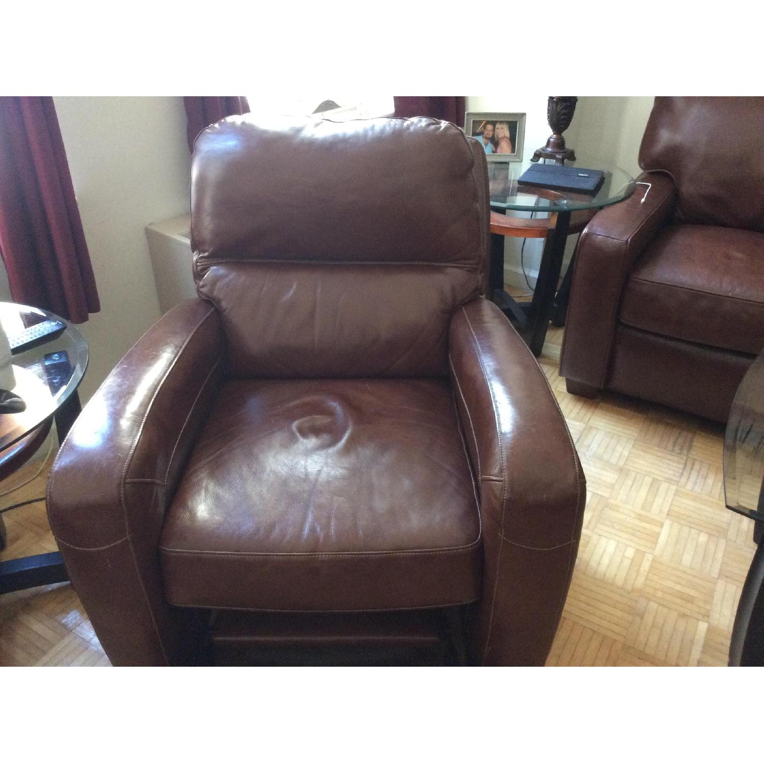 Brown Leather Recliner - image-1