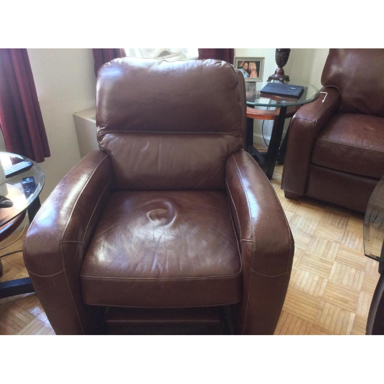 Brown Leather Recliner - image-2
