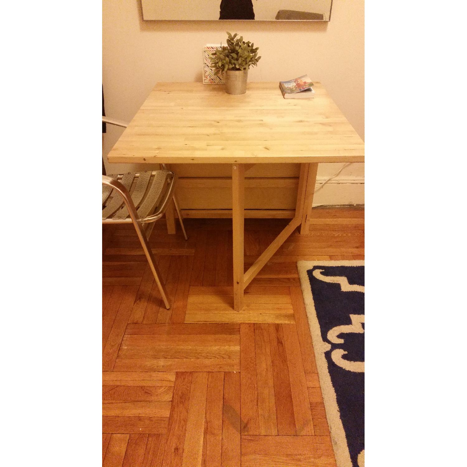 Ikea Folding Dining Table w/ Storage AptDeco