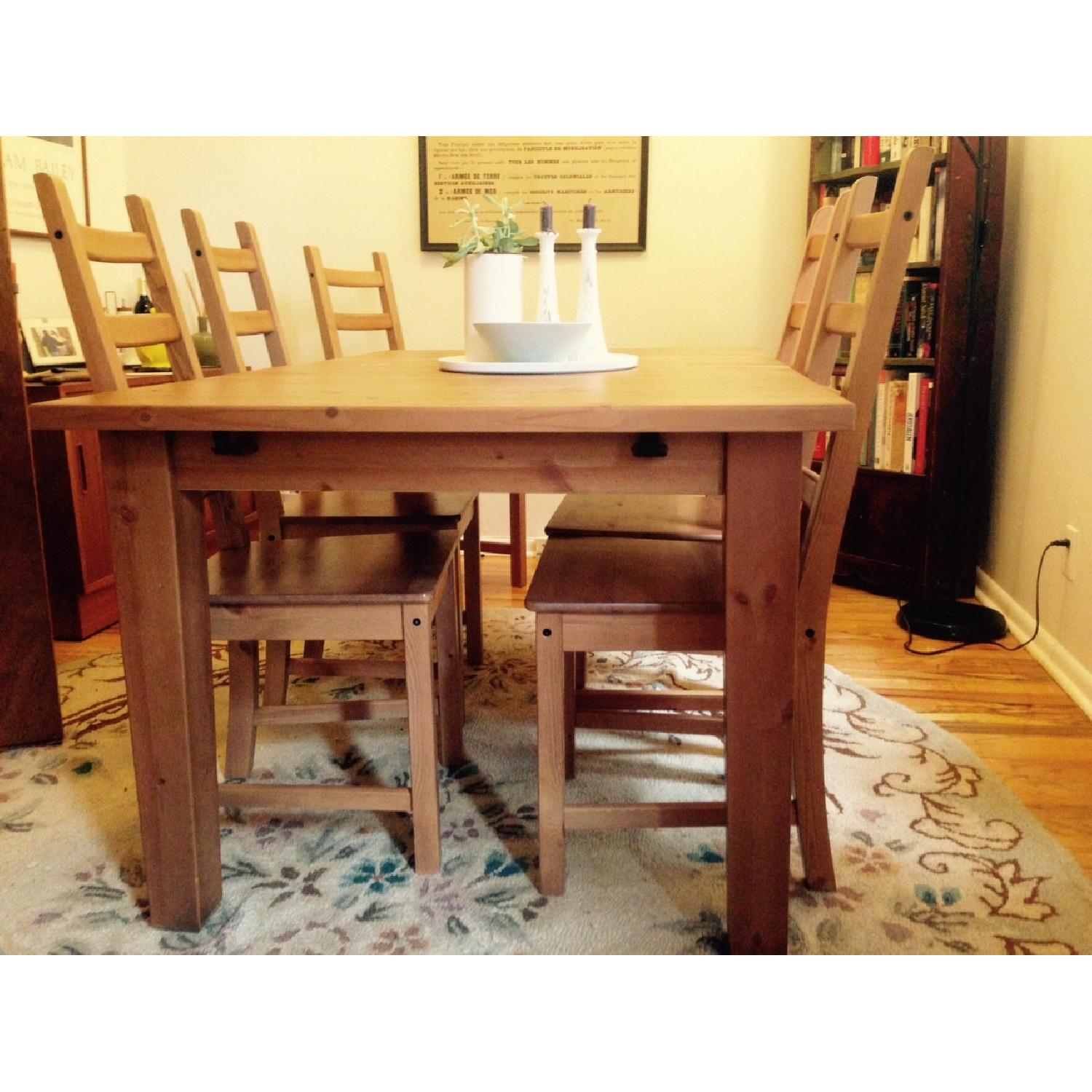 Ikea Stornas Dining Table w/ 5 Chairs AptDeco