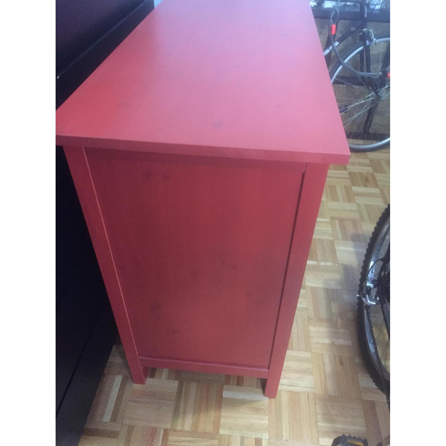 Ikea Hemnes Red 3 Drawer Dresser - image-3