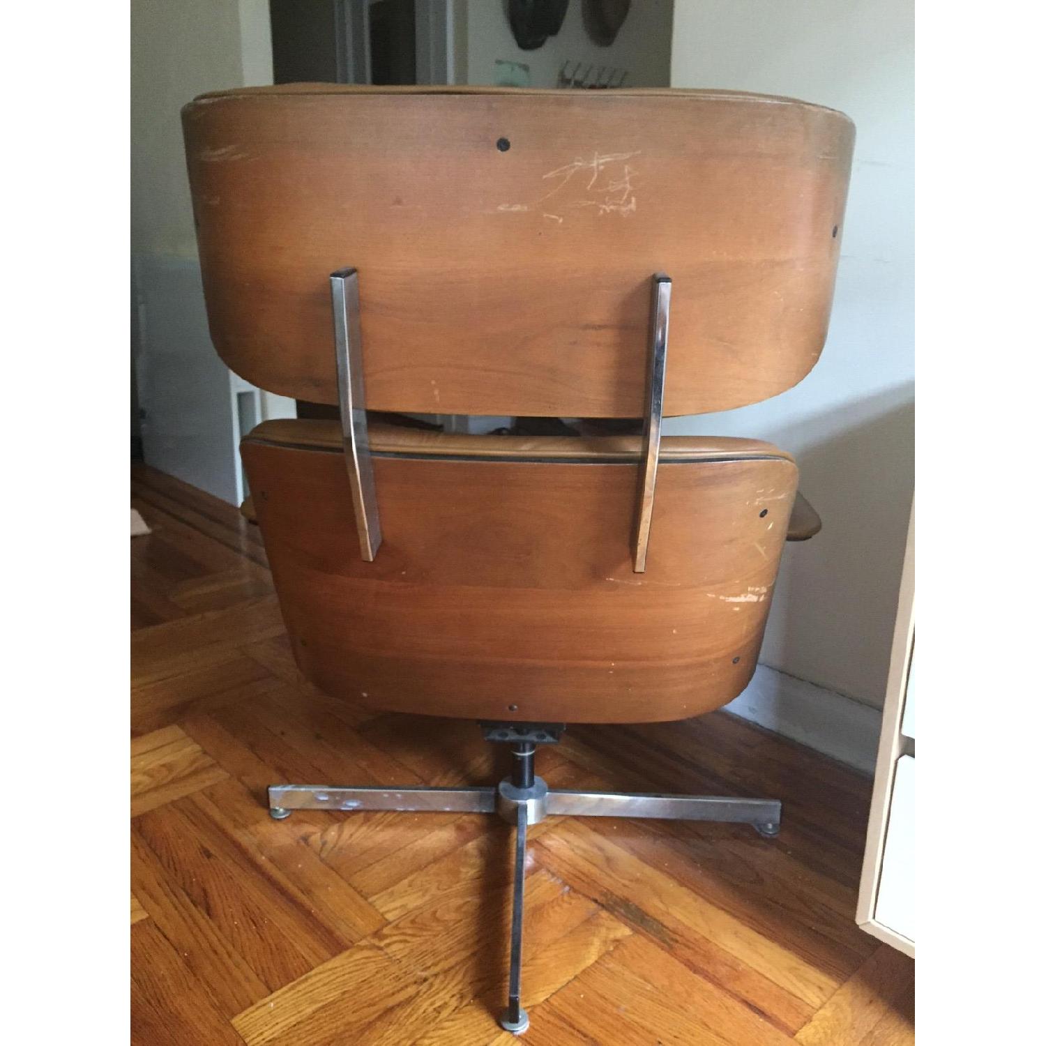 1960s Eames Replica Lounge Chair w/ Footstool - image-3