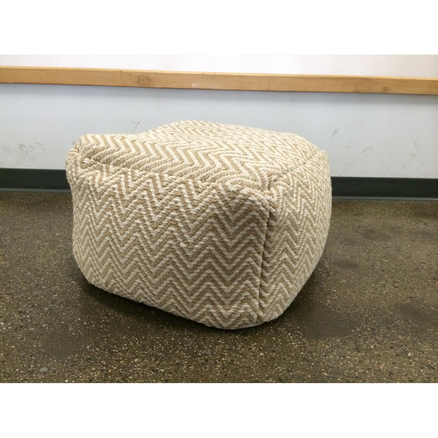 Target Threshold Chevron Jute Pouf - image-2