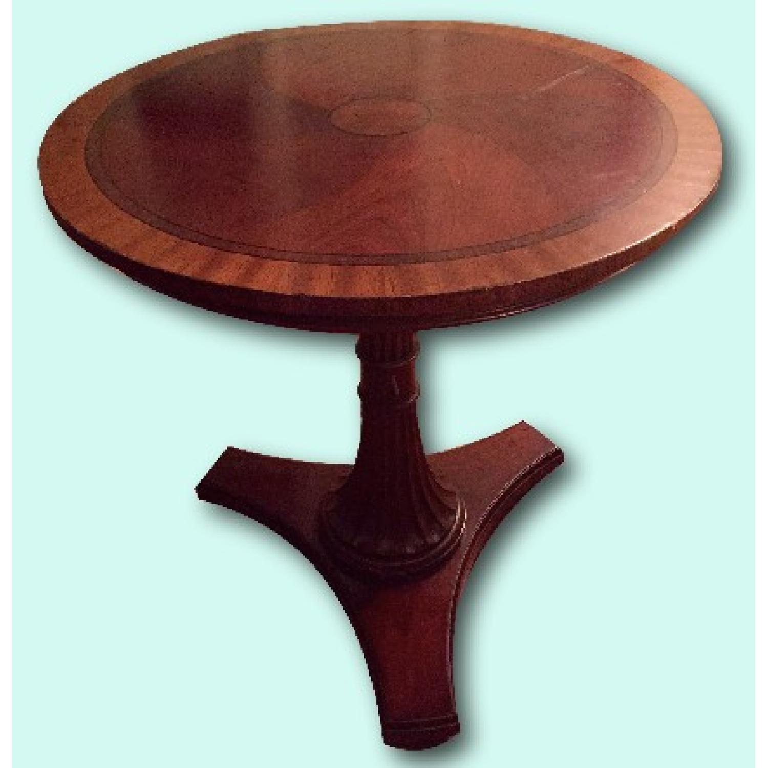 Ethan Allen Townhouse Collection Upton Pedestal Table - image-1