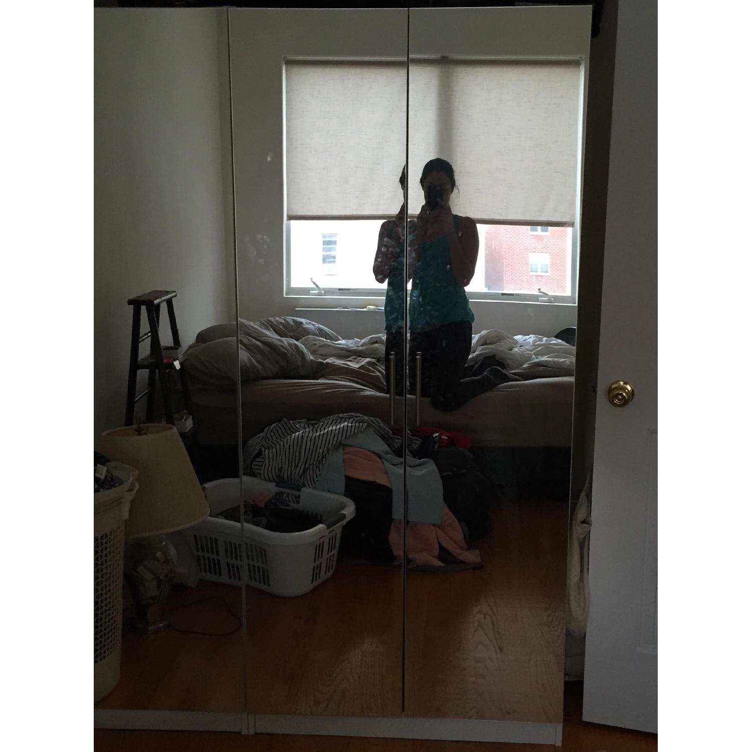 Alta 3 Drawer Wardrobe/Armoire w/ Glass Doors - image-3