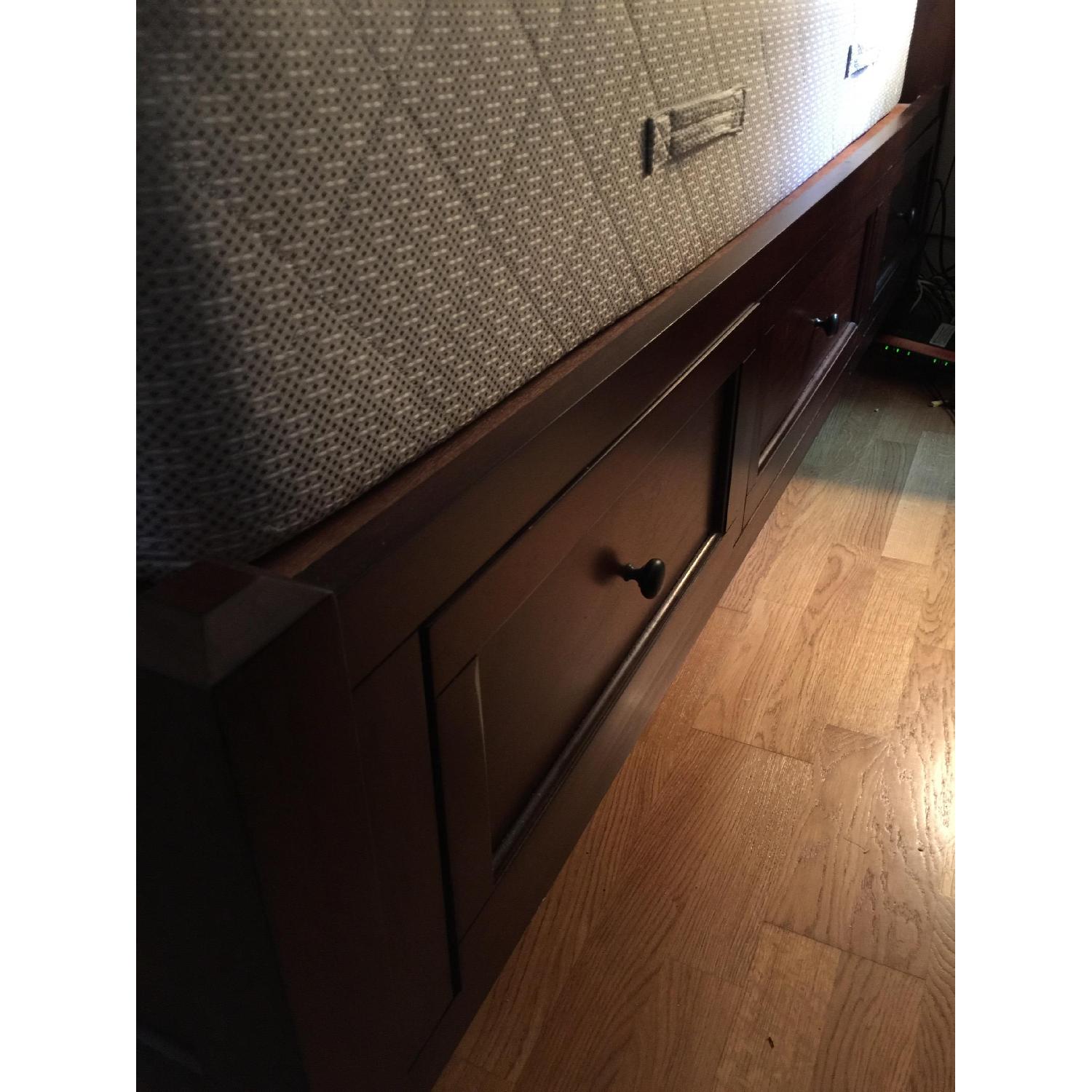 Raymour & Flanigan Westlake Collection Queen Size Bed Frame AptDeco