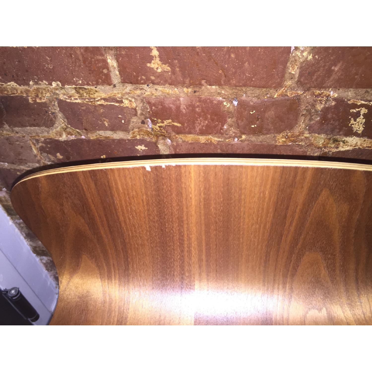 Crate & Barrel Felix Walnut Counter Stools - Pair - image-6