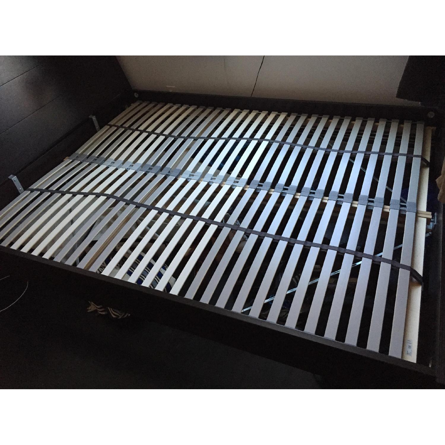 Ikea Nyvoll Queen Size Bed Frame AptDeco