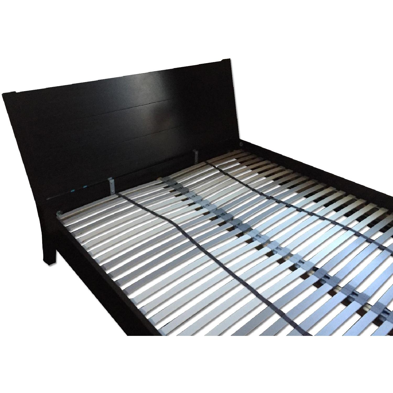 Ikea Nyvoll Queen Size Bed Frame AptDeco