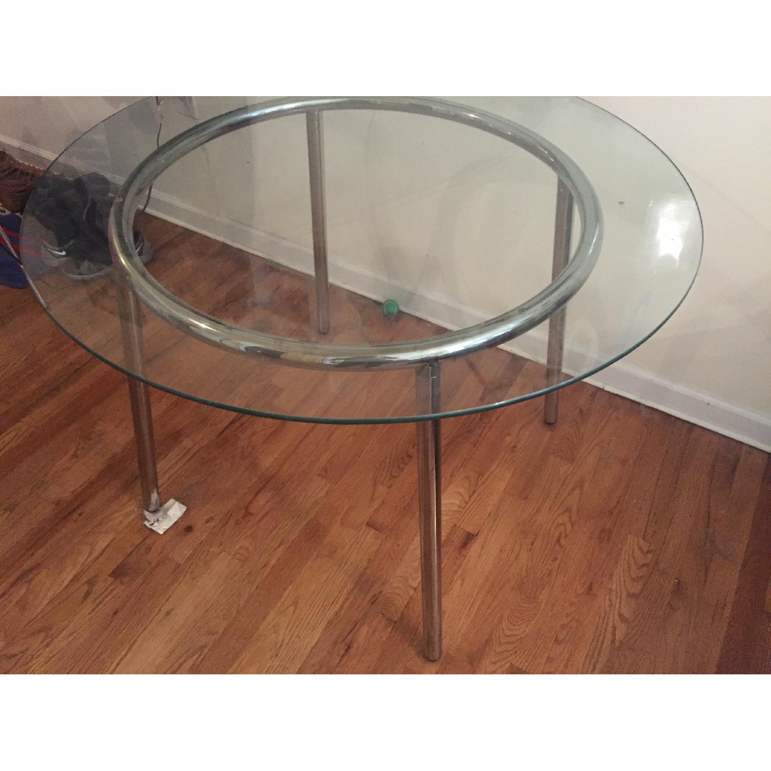 Ikea Round Glass Table - image-2