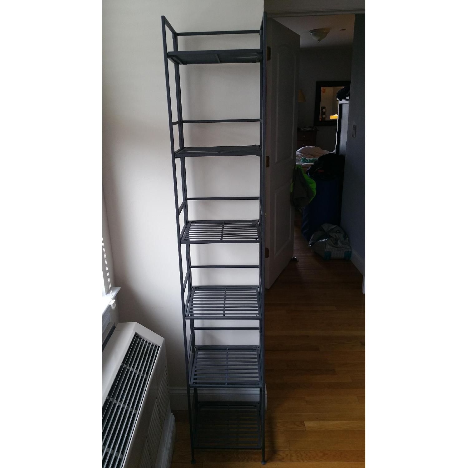 Container Store Folding Iron Shelf/Bookcase- Pair - image-2