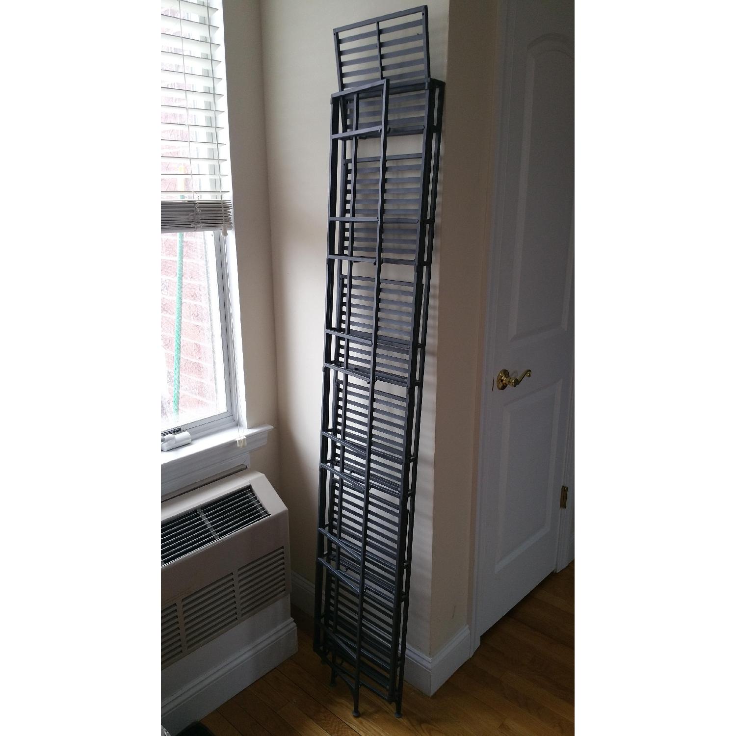 Container Store Folding Iron Shelf/Bookcase- Pair - image-3