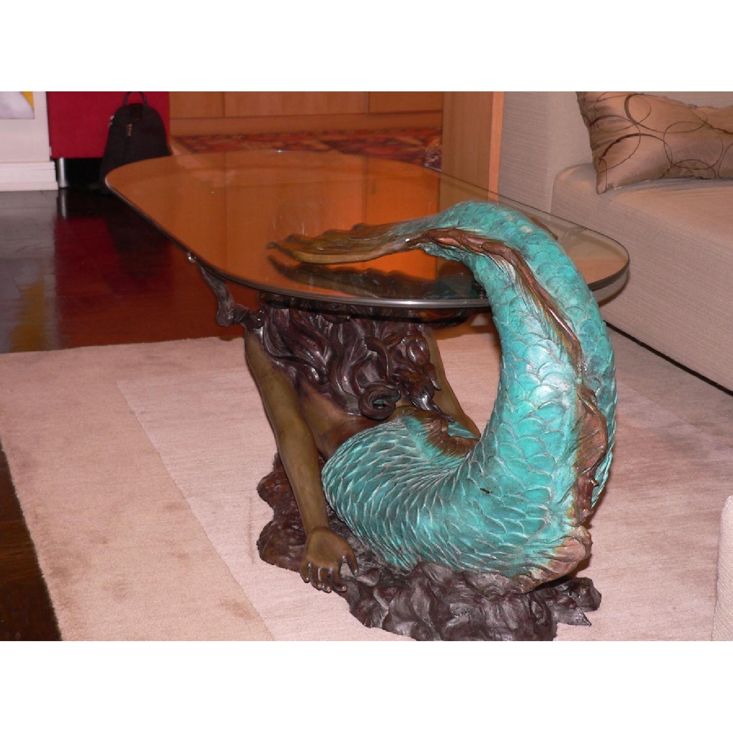 Bronzed Mermaid Coffee Table - image-2