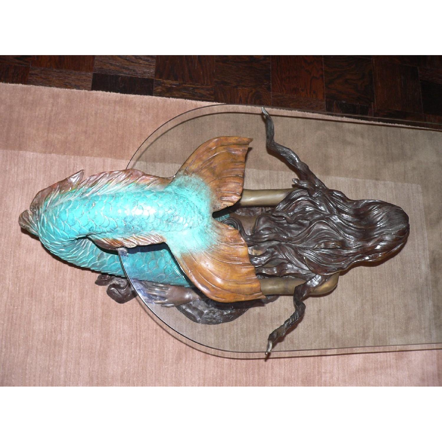 Bronzed Mermaid Coffee Table - image-4
