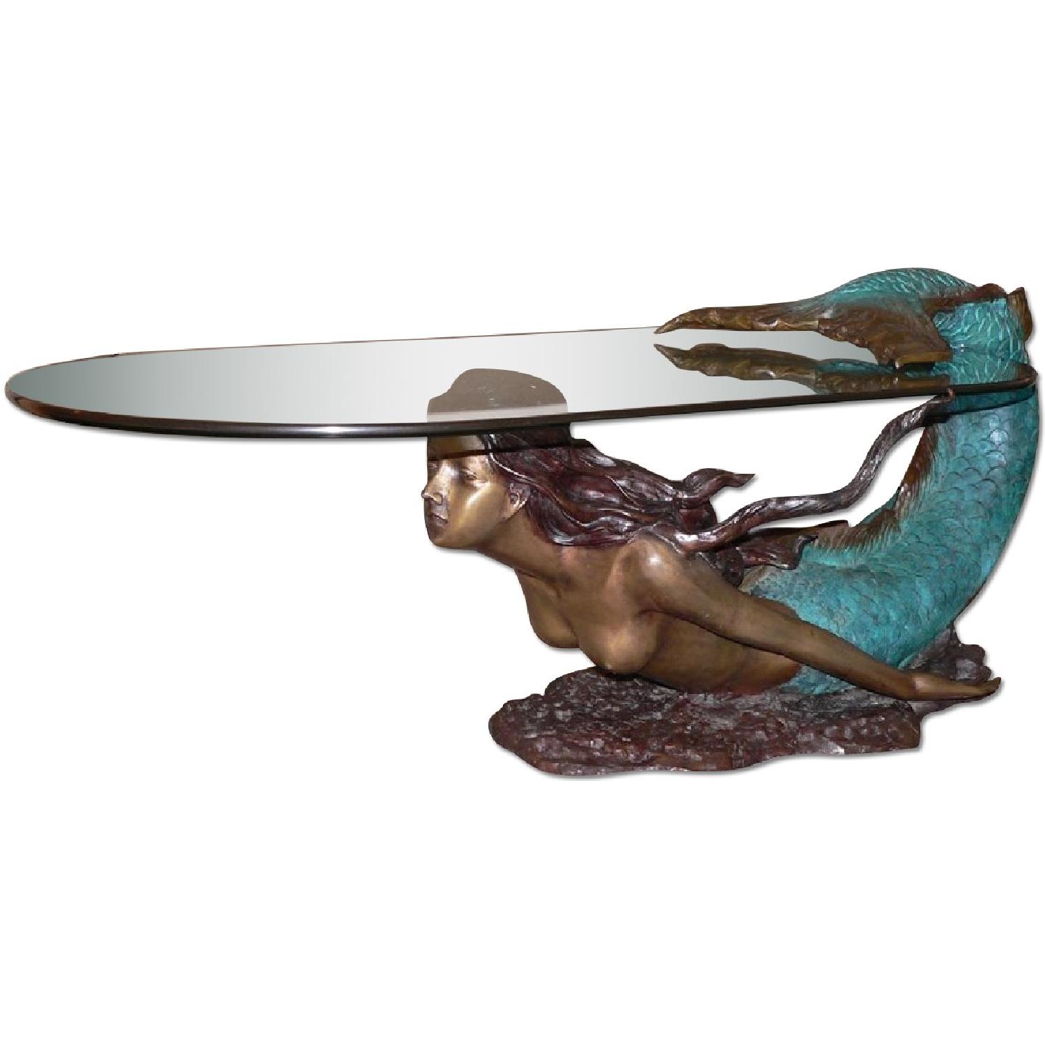 Bronzed Mermaid Coffee Table - image-0